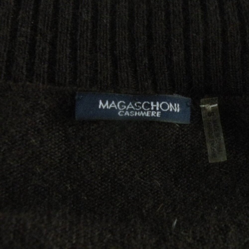 Magaschoni Womens Cashmere Knit Open Cardigan Small Brown Lightweight - Picture 5 of 6